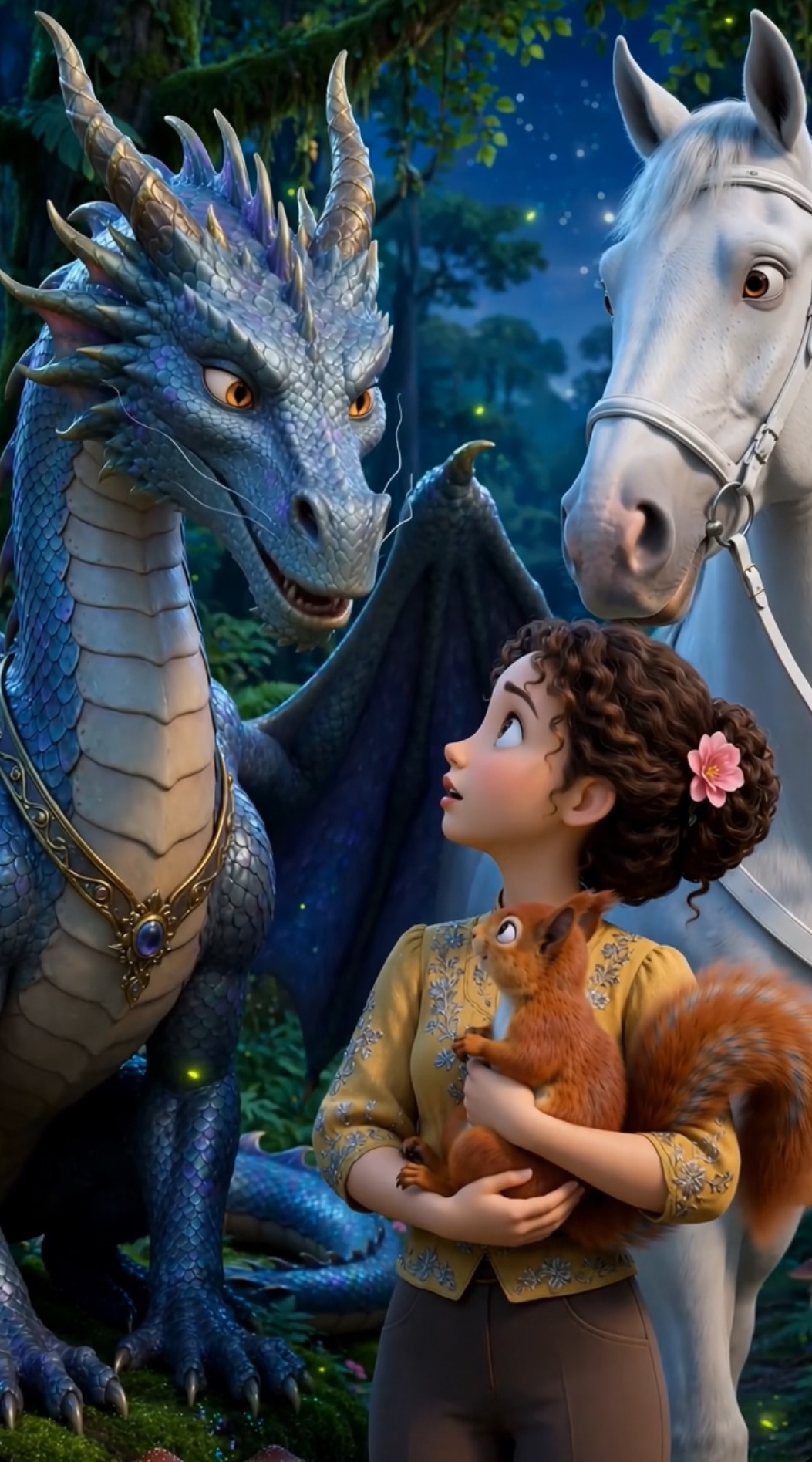 A great kind dragon of the castle